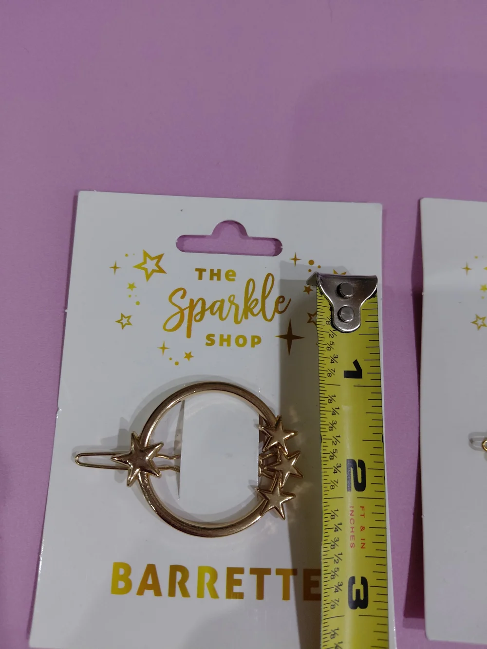 The Sparkle Shop Gold Crescent Moon Hair Barrette - Set of 3
